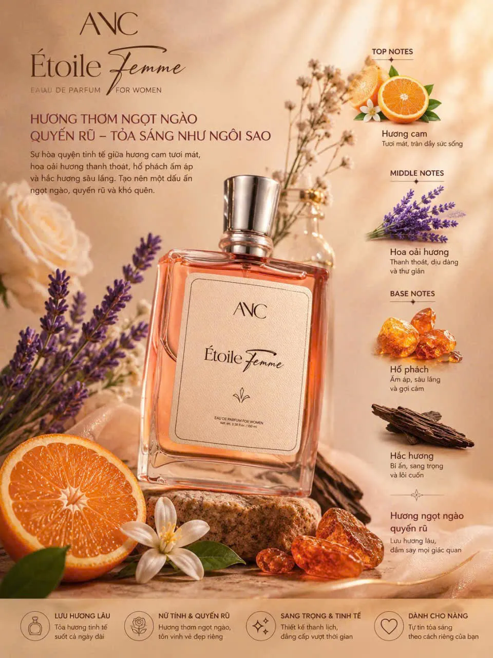 Nước hoa nữ Étoile Femme của ANC