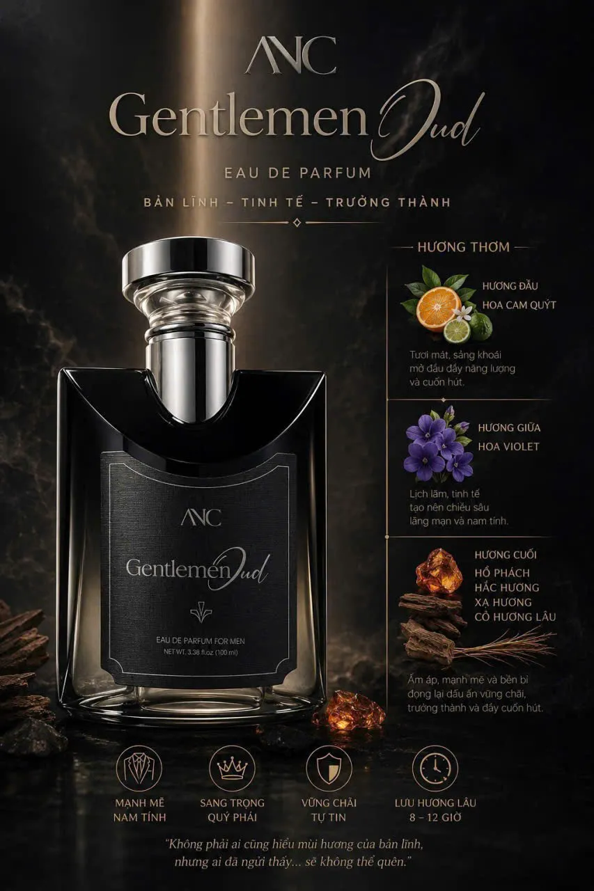 Nước hoa nam Gentlemen Oud của ANC